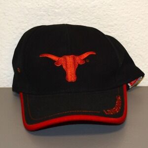 Logo Athletic Texas Longhorns Hat Mens OSFA Black Orange Cotton Bowl